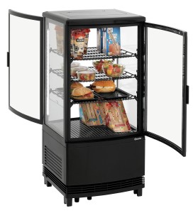 Witryna chłodnicza czarna Mini 75L