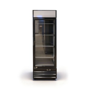 Szafa chłodnicza przeszklona czarna 268L