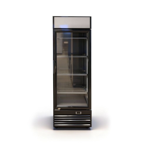 Szafa chłodnicza przeszklona czarna 268L