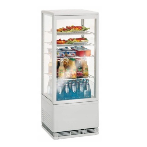 Witryna cukiernicza nastawna biała 98L