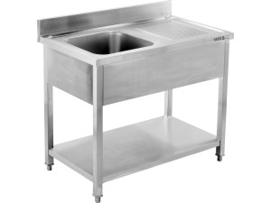 Zlew nierdzewny z ociekaczem 1000x700x950 mm