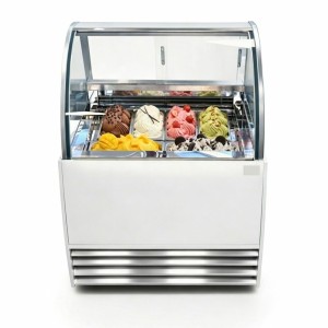 Dystrybutor do lodów z szybą giętą 189L