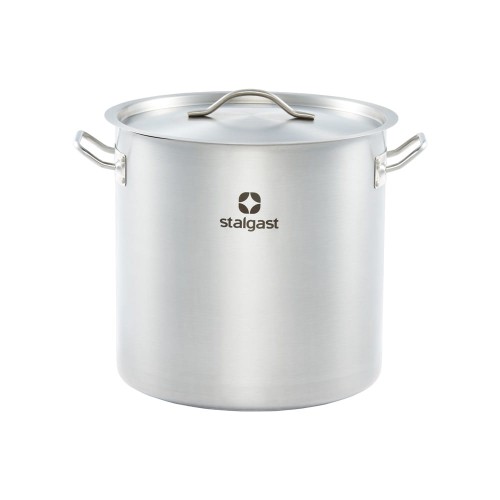 Garnek wysoki z pokrywką, stalowy, Ø 320 mm, V 25.7 l