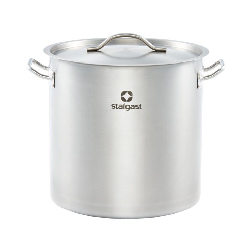 Garnek wysoki z pokrywką, stalowy, Ø 360 mm, V 36.6 l