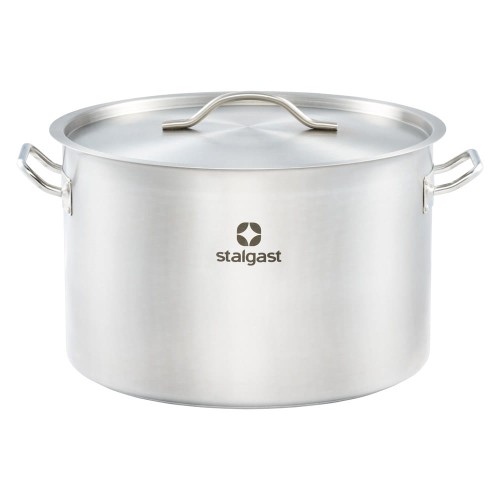 Garnek średni z pokrywką, stalowy, Ø 450 mm, V 57.3 l