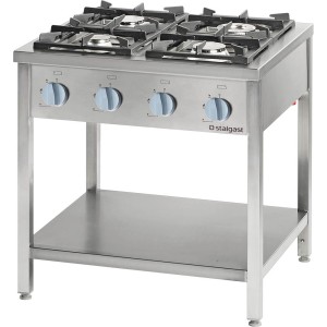Trzon gastronomiczny 4 palniki gazowy 900 mm 20.5 kW G30 | Stalgast 999513