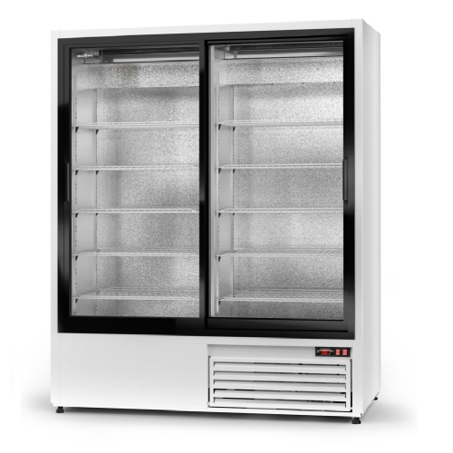 Szafa chłodnicza dwukomorowa przeszklona - Rapa SCh-Sr 1400/W