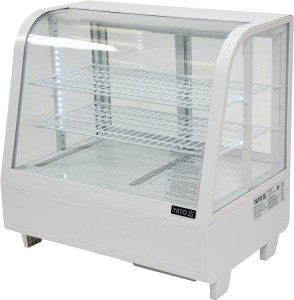 Witryna chłodnicza nastawna 100 litrowa biała oświetlenie led