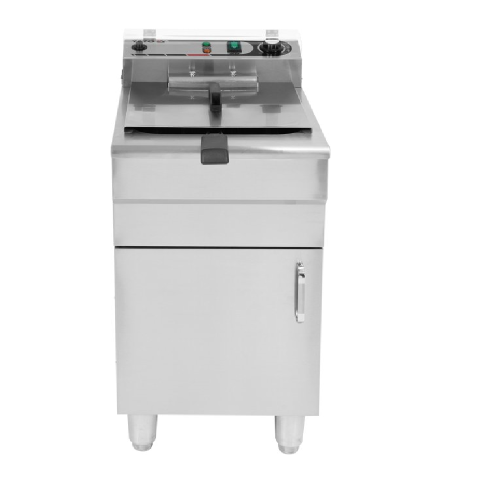 Gastronomiczna frytownica 11,5 L z szafką dolną nierdzewną