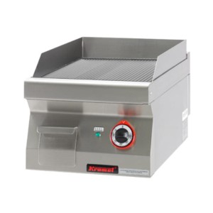 Płyta gastronomiczna grillowa ryflowana chromowana 400mm 4,8kW
