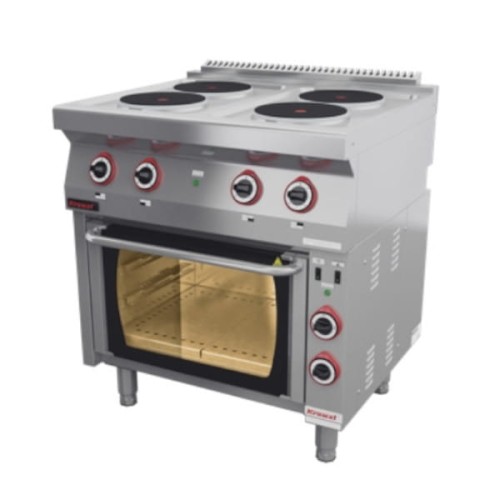 Trzon gastronomiczny elektryczny z piek. elektrycznym  4x2,6kW + 3,5kW (piek.)