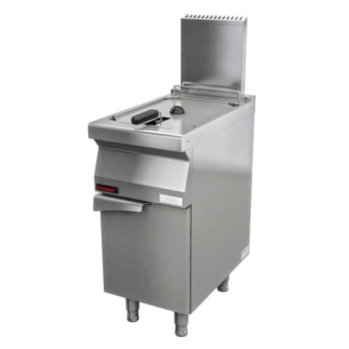Frytownica przemysłowa gazowa 1x15l na podstawie szafkowej zamkniętej