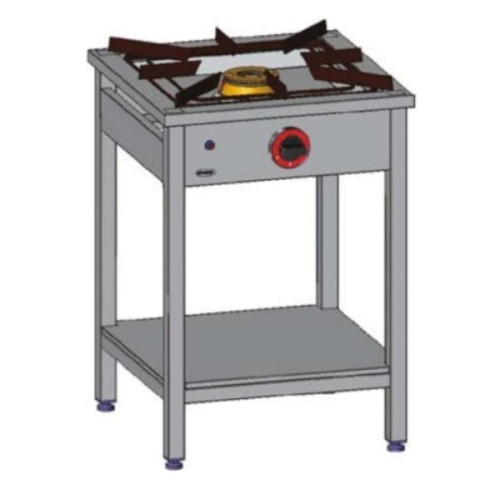Trzon gazowy 1-palnikowy 600x600x850 mm - Egaz, TG-107.III
