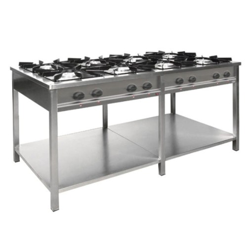 Trzon gazowy 8-palnikowy z półką 1737x900x850 mm - Egaz, TGP-845.III.jpg