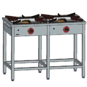 Trzon gazowy 2-palnikowy 1145x600x850 mm - Egaz, TG-212.II