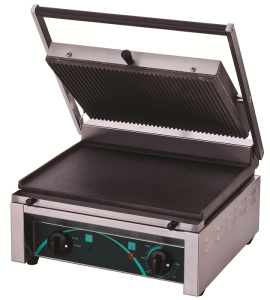 Grill gastronomiczny | elektryczny kontaktowy panini RN101-B | dolna płyta gładka