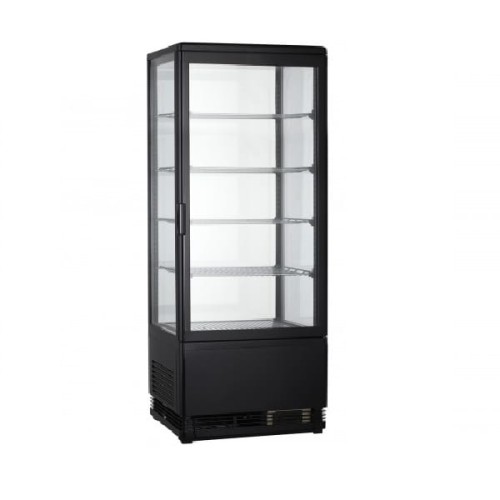 Witryna cukiernicza nastawna czarna 98L