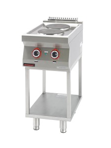 Trzon gastronomiczny elektryczny 2 płyty okrągłe 2x2,6kW na podstawie szkieletowej