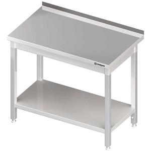 Stół przyścienny nierdzewny z półką 1200x600x850 mm spawany