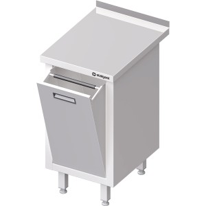 Stół przyścienny z koszem uchylnym 450x700x850 mm