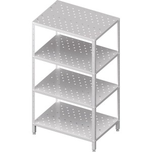 Regał magazynowy,półki perforowane 600x700x1800 skręcany