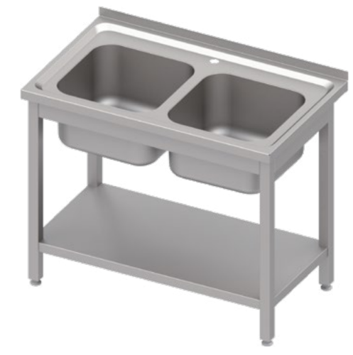 STÓŁ ZE ZLEWEM DWUKOMOROWYM Z PÓŁKĄ.png