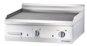 Płyta grillowa gastronomiczna  elektryczna, ryflowana, 8.1 kW