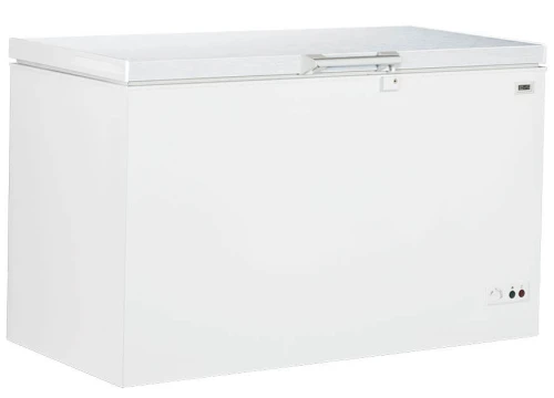 Zamrażarka skrzyniowa z nierdzewną pokrywą, 395L