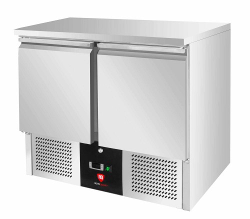 Stół chłodniczy 2-drzwiowy RQS901 | z rantem | 240 l | agregat dolny | 903x700x960 mm