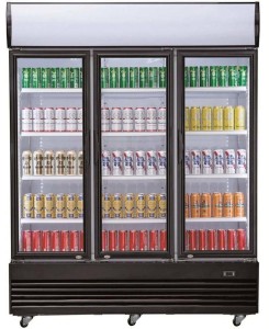 Szafa chłodnicza 3-drzwiowa przeszklona 1300L