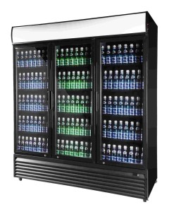 Szafa chłodnicza przeszklona RQ1500H-BLACK| 1600l