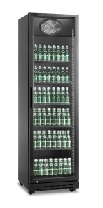 Szafa chłodnicza przeszklona RQ429-BLACK | 394l | czarna (SD429)