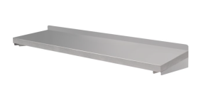 Półka wisząca podwójna ze stali nierdzewnej, regulowana, z rantem 1200x300x350 mm