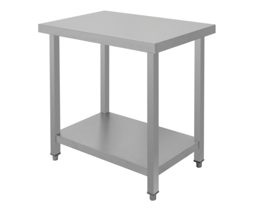 Stół centralny ze stali nierdzewnej z półką, skręcany 1500x600x850 mm