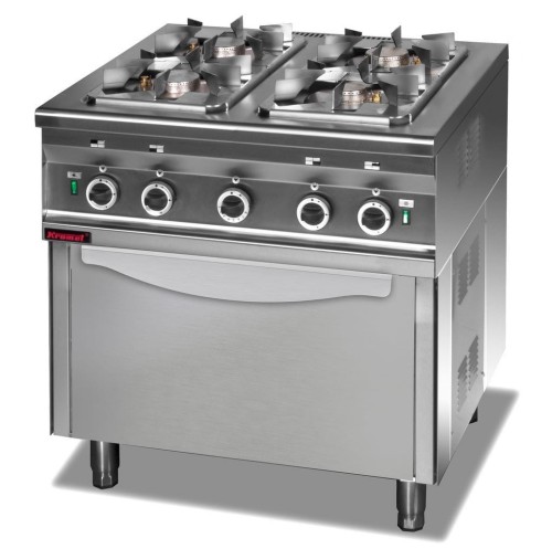 Trzon gastronomiczny gazowy z piek. elektrycznym 1x2,5kW + 3x3,5kW + 6,5 kW (piek.)