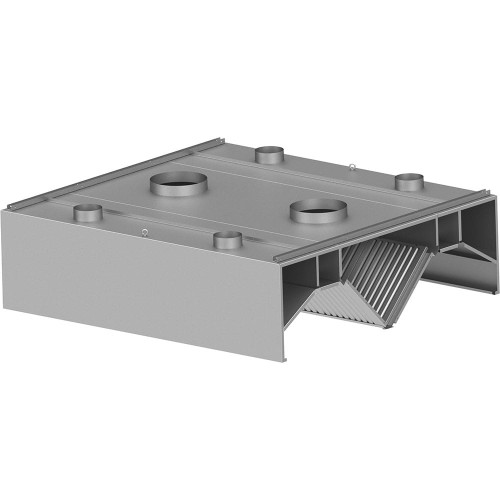 Okap centralny indukcyjny, do gastronomii, z kpl. filtrów 2000x2200x450(H)mm