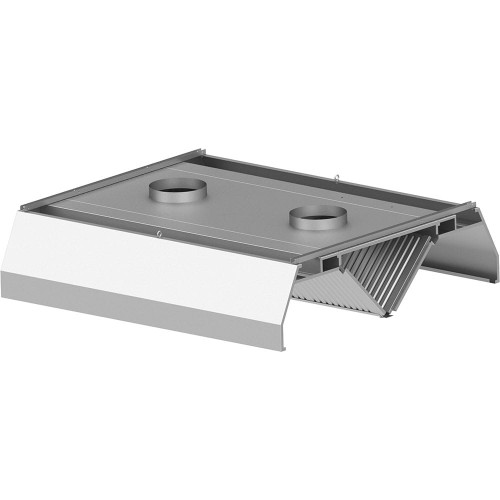 Okap do gastronomii trapezowy, centralny 2000x1800x450(H)mm