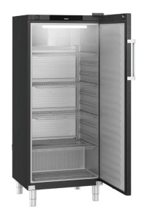 Szafa chłodnicza czarna z chłodzeniem nawiewowym 571L