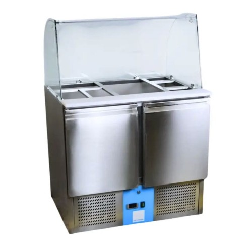 Stół chłodniczy sałatkowy nierdzewny 900x700x876 mm