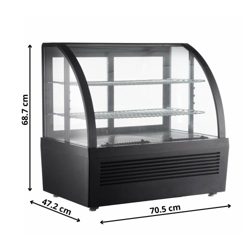 Witryna chłodnicza nastawna czarna, 100 l - PXRTW-100L-2