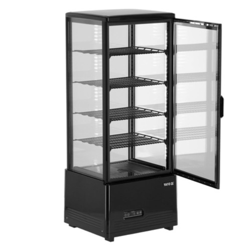 Witryna chłodnicza nastawna czarna 98L 