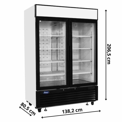 Szafa mroźnicza przeszklona 1300L MCF 8712GR ATOSA