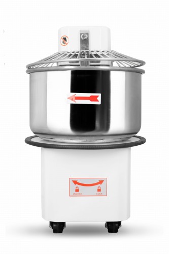 Miesiarka spiralna do ciasta | ze stałym hakiem i dzieżą | RQBT20 2V | 20 l | 230V | 2 prędkości