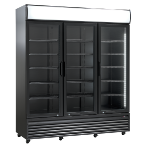 Szafa chłodnicza przeszklona | 3-drzwiowa | SD1502BHE | 1383 l (RQ1500H-BLACK)