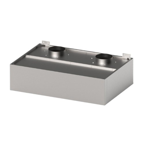 Okap nierdzewny skrzyniowy skręcany Gredil 1510x1000x400 mm