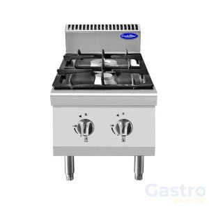 Trzon gazowy nastawny 2-palnikowy 400x700x547 mm AT7G2B-C1 ATOSA