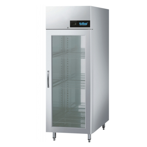 Szafa chłodnicza przeszklona nierdzewna GN 2/1 700L | Rilling AHKMN06900V1